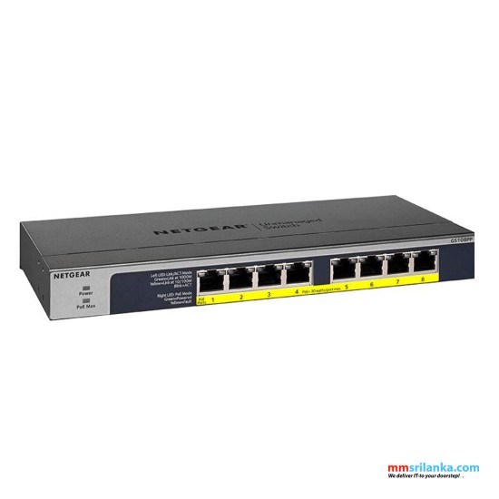 NETGEAR 8-Port Gigabit Ethernet Unmanaged PoE Switch